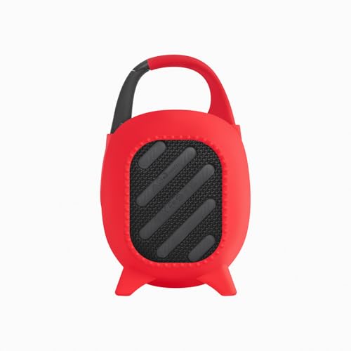 Geiomoo Silicone Carrying Case for JBL Clip 5, Protective Portable Scratch Shock Resistant Cover (Red) - color: Red
