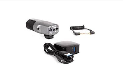 VX Skateboard Microphone | Four-capsule shotgun microphone with 48-hour battery for skateboarding, video production and audio capture