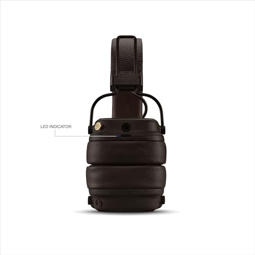 Marshall Major V Wireless On-Ear Bluetooth Headphones - 100+ Hr Playtime | Detachable Audio Cable | Microphone for Calls | Lightweight, Foldable Design for Travel - Brown - color: Brown