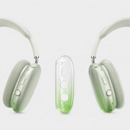 MOLOPPO Soft TPU Case Cover for AirPods Max 2/1, Gradient Green | Soft TPU Skin, Anti-Scratch, Ultra Protective, Compatible with AirPods (2024/2020), Clear Purple, Gradient Green - color: D-Gradient Green