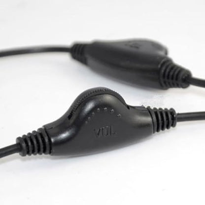 Headphone Splitter 3.5Mm Male to Double Female Headphone Headset Y Splitter Cable with Volumes Control Switches Headset Splitter for Pc, Black