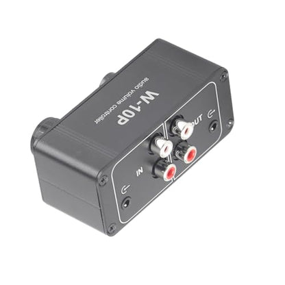 Stereo Volume Controller Aluminum Mini Audio Volume Controller 3.5mm Input Output Lossless Signal Pass Through for Headphones TV DVD CD MP3 Desktop Use