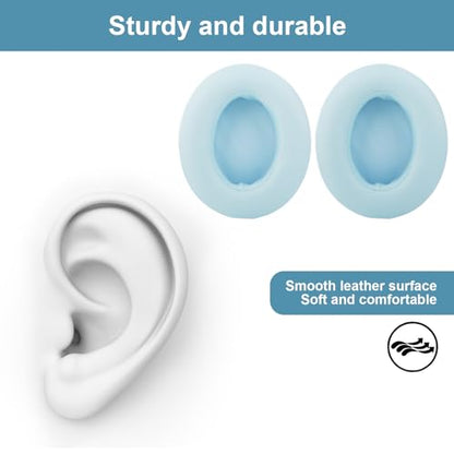 Studio 3 Ear Pads Cushions Replacement Earpads for Beats Studio 2 & Studio 3 Wired & Wireless Headphones, Ear Cushions Memory Foam Earpads with Soft Protein Leathe-Crystal Blue - color: Crystal Blue