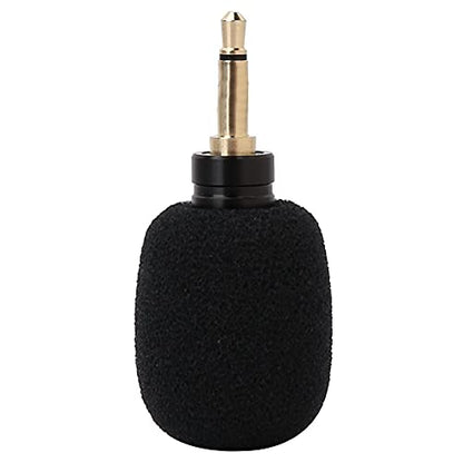 Portable Mini Microphone, 3.5mm External Mic for Smartphone Tablet Camera Recording, Omnidirectional Clip On Lapel Mic for Video Interview Vlog