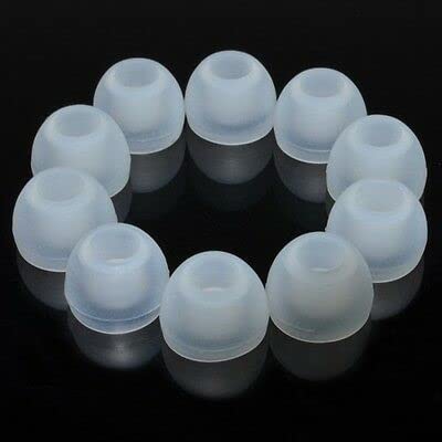 10 Pairs Silicone Medium Replacement Earbud Ear Tips (Clear)