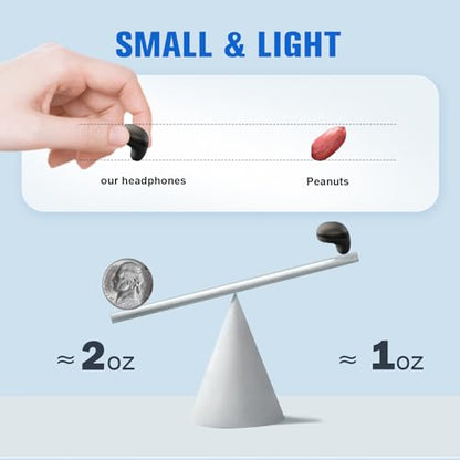 Invisible Smallest Mini Earbuds Wireless Bluetooth Ear Buds for Small Ears Canals, Discreet Low Profile Spy Earpiece Wireless Tiny Micro Hidden Earbuds with Microphone Small Headphones for Work-Beige - color: Nude