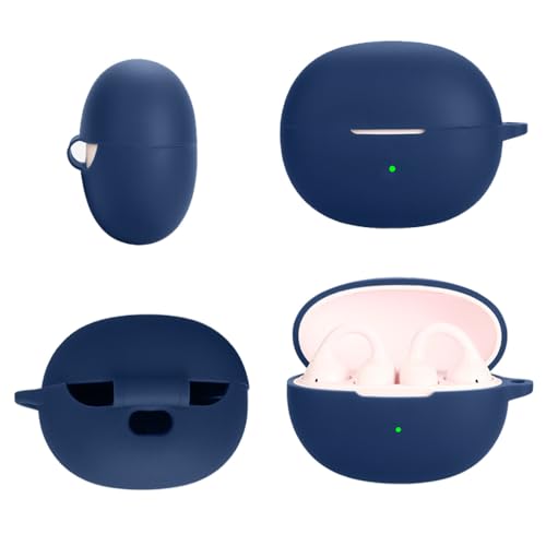 Silicon Case Cover Compatible with King Lucky Clip on Earbuds Open Ear Headphones i121 True Wireless Earbuds - color: Blue