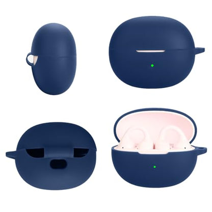 Silicon Case Cover Compatible with King Lucky Clip on Earbuds Open Ear Headphones i121 True Wireless Earbuds - color: Blue