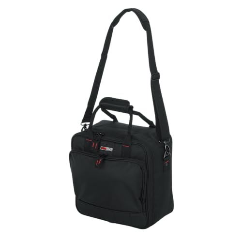 Gator Cases 12 x 12 x 5" Padded Mixer Carry Bag (G-MIXERBAG-1212) | Fits Compact Small Format Mixers, Dual Layer Padding, Organized Cable Storage, Adjustable Removable Shoulder Strap - size: 12"x 12"x 5.5", style: Small Format