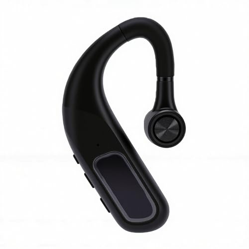 Bewinner Wireless Bluetooth Earphone with Noise Canceling Single Ear Headset, Long Battery Life 180mAh, Ergonomic Reversible Fit, Clear Call for Business
