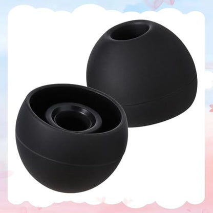 18 Pairs Silicone Ear Tips, Extra Small Ear Bud Covers (S/M/L) | Soft Earphones Earbuds Black Earbuds Tip Replacement Silicone Ears Bud Tips Replacement Kit Ears Tip for in-Ear Headphones