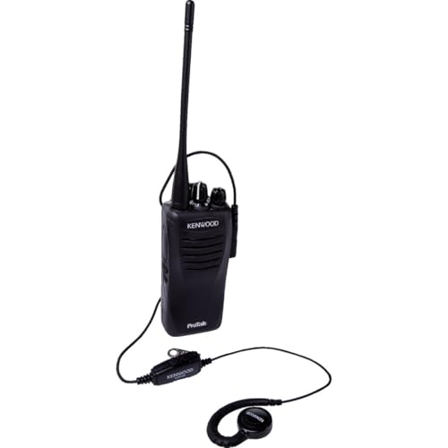 KENWOOD KHS-31C C-Ring Walkie Talkie Earpiece with Mic with PTT & Clip Microphone, Durable & Lightweight, Long Cable, VOX Compatible, Supports KENWOOD ProTalk, FreeTalk & 2-Pin Connector Radios - style: KHS-31C