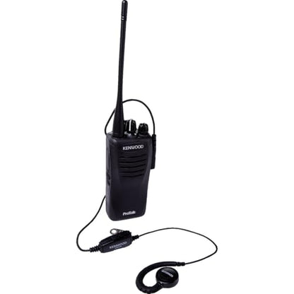 KENWOOD KHS-31C C-Ring Walkie Talkie Earpiece with Mic with PTT & Clip Microphone, Durable & Lightweight, Long Cable, VOX Compatible, Supports KENWOOD ProTalk, FreeTalk & 2-Pin Connector Radios - style: KHS-31C