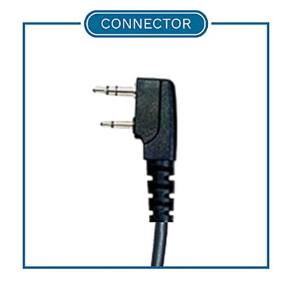 Klein Electronics Patriot Braided Cable 2-Wire Earpiece and Mic, Compatible with Kenwood 2-Pin Two Way Radios, NX-1300 NX-340 TK-3402 TK-2170 TK-3312 TK-3360 TK-2312 NX-P1200 and NX-P1300