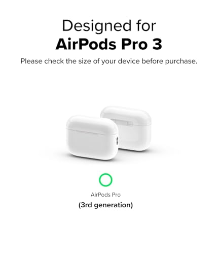 Ringke Onyx Magnetic for AirPods Pro 3 Case [Compatible with MagSafe] Oil & Dirt Resistant Feels Good in The Hand Non-Slip Lightweight Cover with Carabiner - Warm Gray - color: Warm Gray, size: AirPods Pro 3