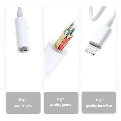[Apple MFi Certified] 2 Pack Lightning to 3.5mm Aux Audio Adapter, Headphone Jack Converter Dongle for iPhone 14/13/12/X/XR & iPad (Supports All iOS Systems) - color: 2 Pack