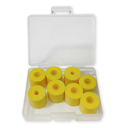 Earbuds Eartips for Shure SSE110 SE112 SE115 SE210 SE215 SE310 SE315 SE420 SE425 SE530 SE535 SE846 E3C E4C E5C i3C in-Ear Earphones Headsets Replacement Yellow Memory Foam Ear Tips Buds 8PCS
