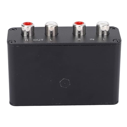 3.5mm Volume Control Box with Balance Adjustment, Stepless Knob Stereo Switcher Compatible Headphones Speakers PC Phone Tablet for Precise Sound Management