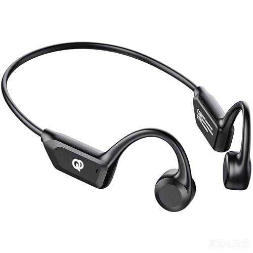 Bone Conduction Headphones, Open Ear Wireless Bluetooth 5.4 Sports Headphones, IP55 Waterproof for Running Cycling Workout, 10H Playtime