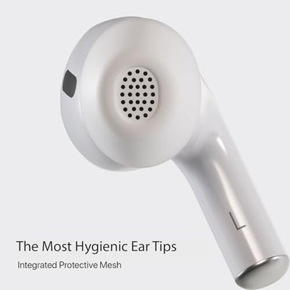 AirFoams Pro Active Ultra V10.0 Memory Foam Lifetime Replacement Ear Tips for AirPods Pro 1 & 2 – Flexible Silicone Shield, Anti Slip, Better All Day Comfort, Secure, Noise Cancelling (3 Pairs-S/M/L)