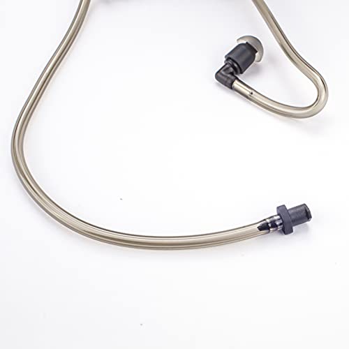 Remtise Replacement Acoustic Coil Tube for Two Way Radio Earpiece and Headset, Surgical Grade UV Resistant Acoustic Tube (Clear)