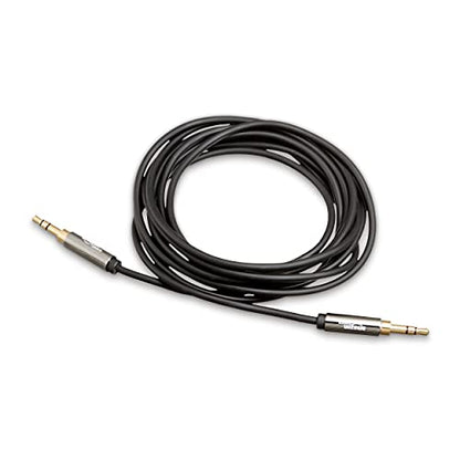 Amazon Basics 3.5mm Stereo Audio Auxiliary Cable for Speakers, Car Stereo, Tablets and Smartphones with Gold-Plated Plugs, 8 Foot, Black - size: 8 ft (1 Pack)