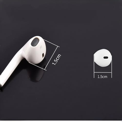 Ear Gel for iPhone EarPods, Anti-Slip Silicone Soft Replacement Sport Earbud Tips, 4 Pairs Ear Buds Covers Compatible with iPhone 7/6s/6 Plus/5s/5c/SE, Protective Ear Cover Tips for Wired Earphones