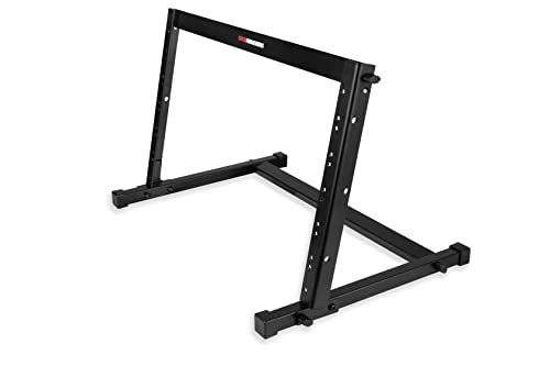 Gator Frameworks Angled Metal Desktop Rack Stand with Non-Slip Rubber Feet, 6U Rack Space (GFW-DESKTOPRK-06U) - size: 6 Rack Space