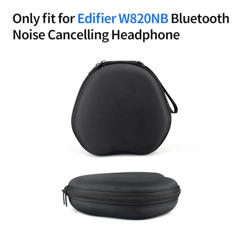 Headphone Case for Edifier W820NB Bluetooth Noise Cancelling Headphone, Headphone Bag Compatible with EDIFIER Free Pro, Mesh Bag for USB Cables, Chargers and Other Accessories, Headset Case Travel Bag