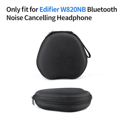 Headphone Case for Edifier W820NB Bluetooth Noise Cancelling Headphone, Headphone Bag Compatible with EDIFIER Free Pro, Mesh Bag for USB Cables, Chargers and Other Accessories, Headset Case Travel Bag