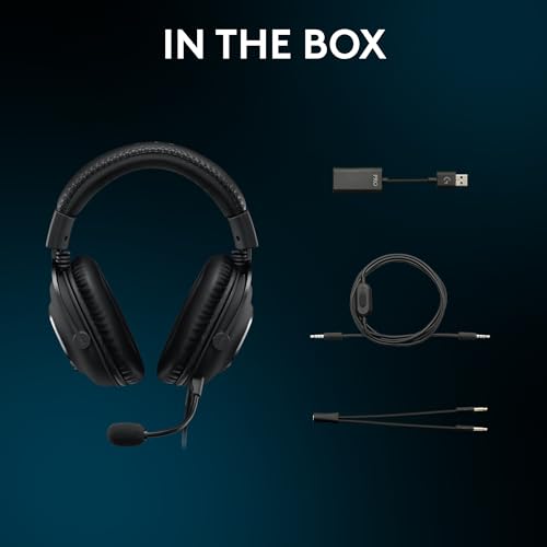 Logitech G PRO X SE Wired Gaming Headset - Black | Blue VO!CE Detachable Boom Mic, DTS 7.1, 50 mm Drivers, USB/3.5mm Aux, USB DAC Included for PC - size: Wired, style: Special Edition