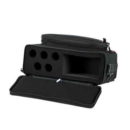 Gator Cases Padded Microphone Carry Bag, Holds (5) Wireless Microphone Systems, (GM-5W)