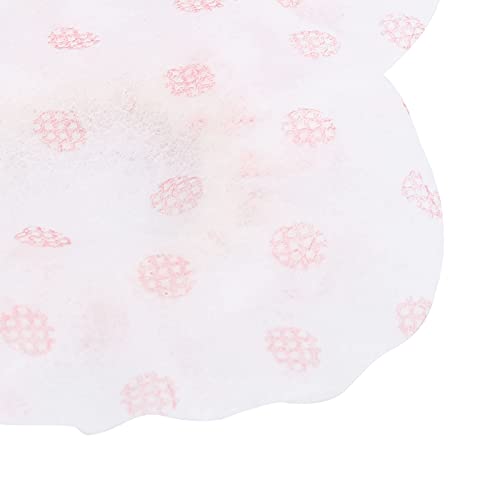 120 Pcs Microphone Caps Disposable | Non - Woven Particle & Saliva Guard Replacement Covers for Handheld Microphones/Home/Studio | 7x7.6cm (red dot white) - color: red dot white