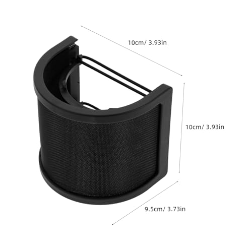 U Shape Mic Windscreen Shield for Microphone, Double Layer
