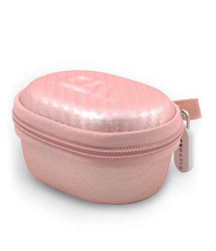 CASEMATIX Travel Case Compatible with Beats Solo Buds True Wireless Earbuds – Rose Gold, EVA Hard Shell with Carabiner, Compact Earbud Storage (Case Only)
