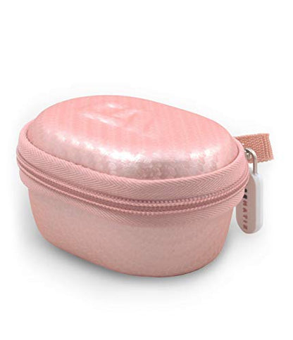 CASEMATIX Travel Case Compatible with Beats Solo Buds True Wireless Earbuds – Rose Gold, EVA Hard Shell with Carabiner, Compact Earbud Storage (Case Only)