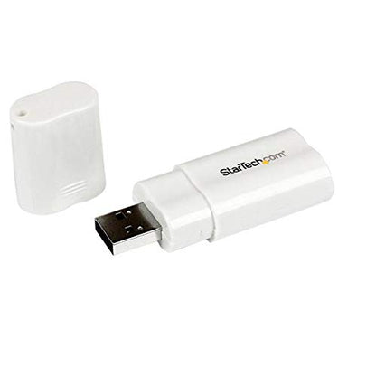 StarTech USB to Stereo Audio Adapter Converter, TAA (ICUSBAUDIO) | USB External sound Card, Laptop sound Card