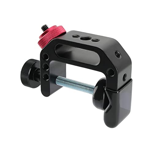 CAMVATE C Clamp with 1/4"-20 Thread Screw Mount for Microphone Stand Mount