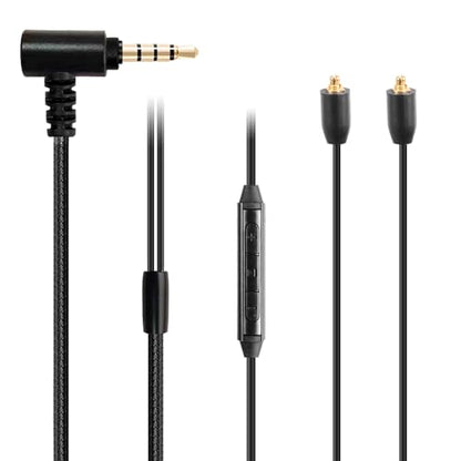 Earphone Replacement Cable,MMCX Connector Compatible for Shure SE846 SE535 SE215 SE315 SE425 UE900s LZ A4 A5 TIN T2 PRO T3 Plus W30 W40 4.2ft(3.5mm w/mic)