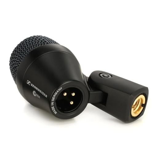 Sennheiser E 904 Dynamic Drum Microphone Bundle with Cable, Cloth | Optimized for Drums, Compact and Convenient, Robust Sound Quality, Mic Cable & Polishing Cloth Included