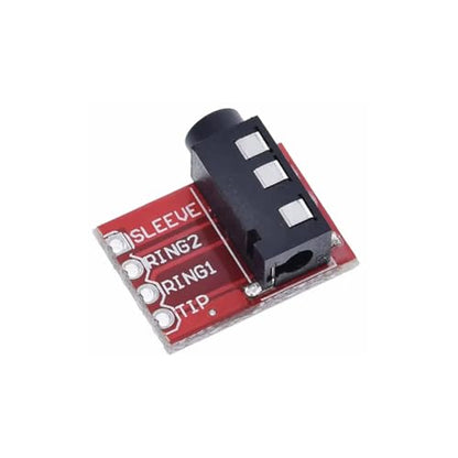 12Sets Red 3.5mm Audio Jack Breakout Headphone Video Audio MP3 Jack Module MP3 Socket Breakout Board Audio Jack Module for Arduino