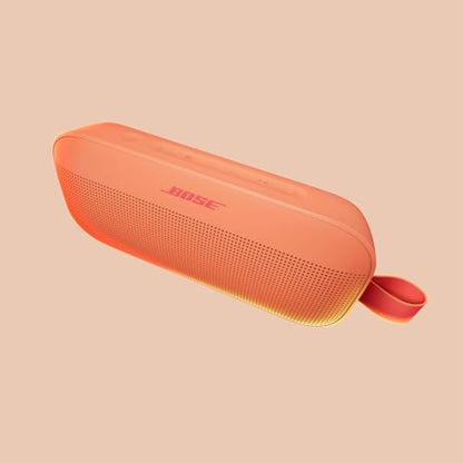 Bose SoundLink Flex Bluetooth Speaker (2nd Gen) - Portable Outdoor Speaker with Hi-Fi Audio, Waterproof and Dustproof, USB-C, Up to 12 Hours Battery Life, Sunset Peach - Limited Edition Color - color: Sunset Peach
