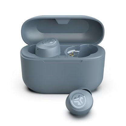 JLab Go Air Pop+ True Wireless Earbuds, Bluetooth Earbuds with Microphone, USB-C Charging Case, Dual Connect, EQ3 Sound, Slate - color: Slate, style: Pop+