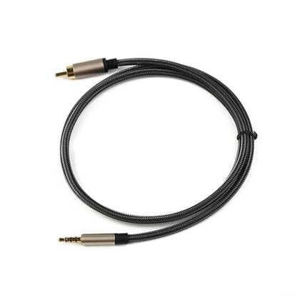 Digital Coaxial Audio Video Cable for RCA to 3.5mm Jack SPDIF Gold-Plated Connectors Nylon for Braided for Compatible with for HDTV Soundbar (1M) - size: 1M