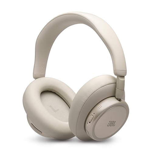 JBL Live 780NC - Noise Cancelling Headphones - Champagne | JBL Signature Sound with Hi-Res Audio wired and wireless, True Adaptive Noise Cancelling 20, real time calibration - color: Champagne