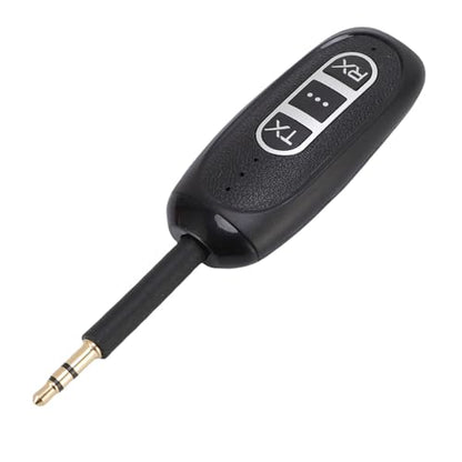 Jiawu Bluetooth 5.4 Transmitter Receiver Low Latency Audio Adapter for Smartphones Tablets and Laptops with Rotatable Audio Jack