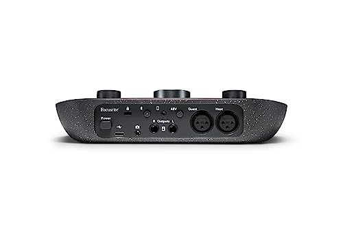 Audiosavings Bundle: Focusrite Vocaster Two USB-C Podcast Podcasting Studio Audio Recording Interface Bundle with (2) Rockville PRO-M50 SR Studio Headphones (3 Items)