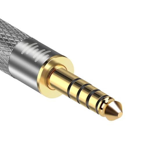 GEEKRIA 4.4mm Male to 2.5mm Balanced Female Headphones Adapter for 2.5mm 4-Pole Cable Connected to 4.4mm Player Device, Aluminum Alloy Conversion Audio Plug, Gold Plated - size: 2 inches X 0.36 (5 cm 0.92 cm)