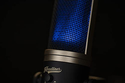Headliner Roxy Stereo USB mic with Dual Condenser Capsules for Mac, PC, iOS, Android, Gaming, Recording, Streaming and Podcasting - style: Roxy Stereo USB mic