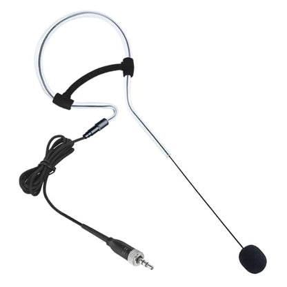 Black Single Earset Headset Microphone Compatible with Sennheiser - style: 3.5mm Female Screw Plug Compatible with Sennheiser